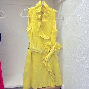 Yellow Milly Ruffle Dress